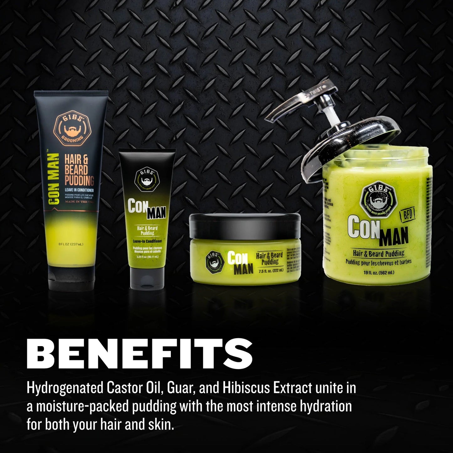GIBS Con Man Hair & Beard Pudding