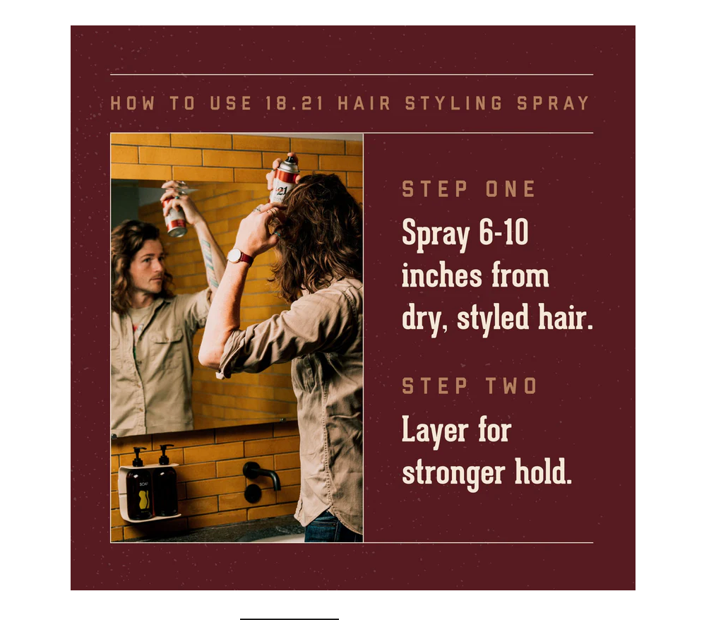 Premium Hair Spray - Sweet Tobacco